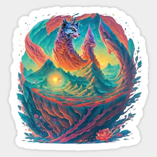 Flying Dragon Sticker